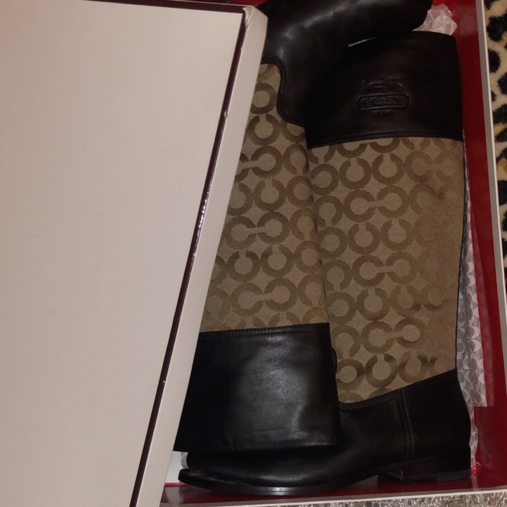 Coach knee high boots